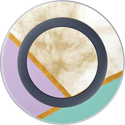 Angled Marble Wireless Charger Skin