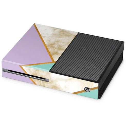 Angled Marble Xbox One Console Skin