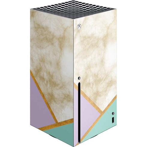 Angled Marble Xbox Series X Console Skin