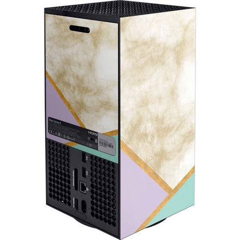 Angled Marble Xbox Series X Console Skin