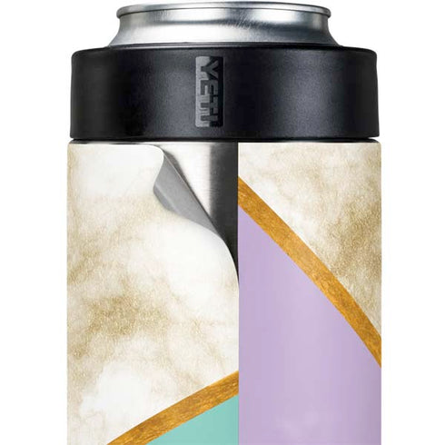 Angled Marble Yeti Colster Can Insulator Skin