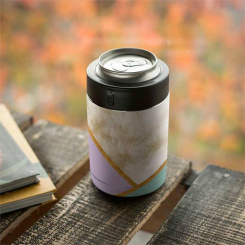 Angled Marble Yeti Colster Can Insulator Skin