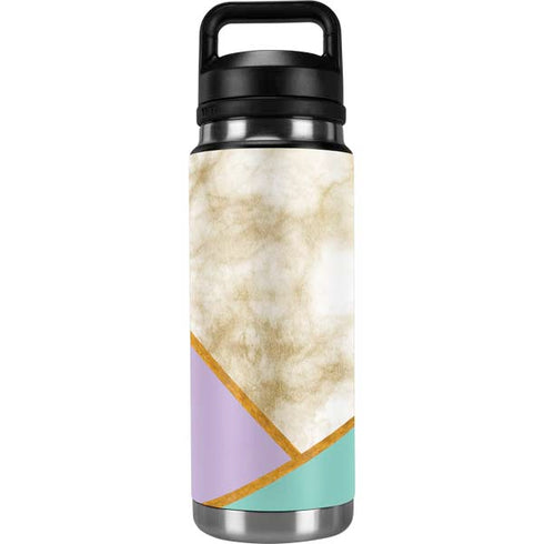 Angled Marble YETI Rambler 26oz Bottle Skin