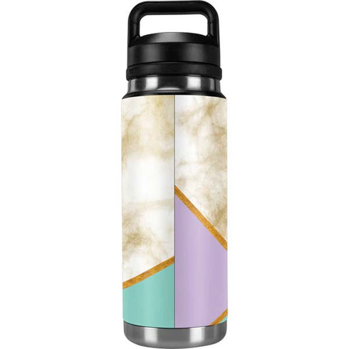 Angled Marble YETI Rambler 26oz Bottle Skin