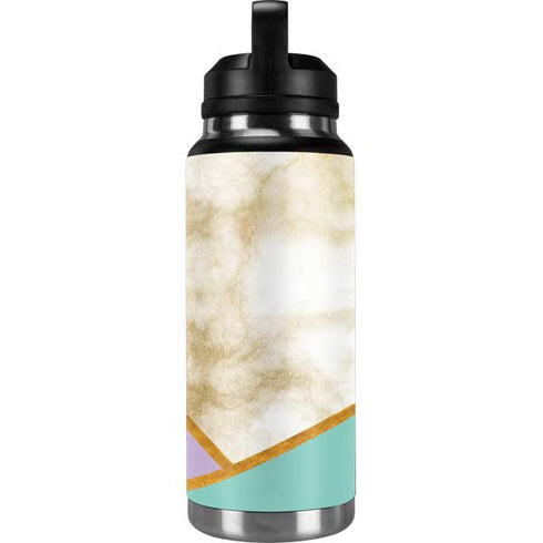 Angled Marble YETI Rambler 36oz Bottle Skin