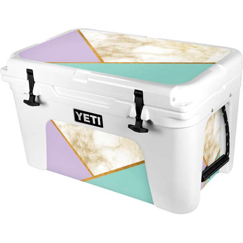Angled Marble YETI Tundra 45 Hard Cooler Skin