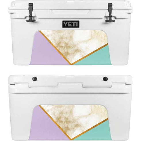 Angled Marble YETI Tundra 65 Hard Cooler Skin