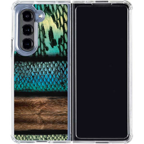Animal Print Fashion Galaxy Z Fold5 5G Clear Case