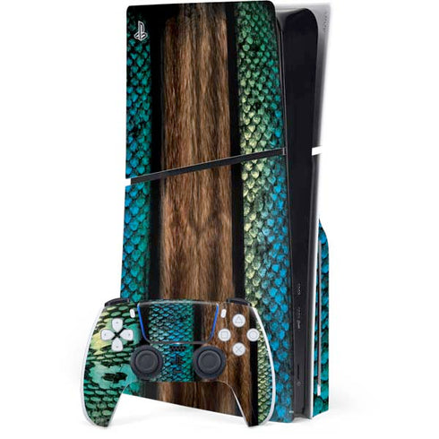 Animal Print Fashion PS5 Slim Disk Bundle Skin