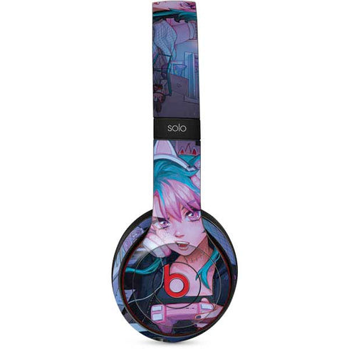 Anime Catgirl Gamer Nerd by Ivy Dolamore Beats Solo 2 Wireless Skin