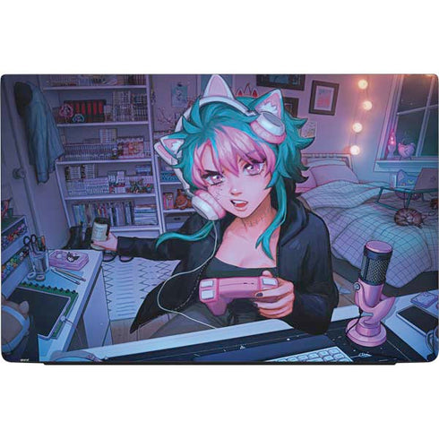 Anime Catgirl Gamer Nerd by Ivy Dolamore Dell Vostro Skin