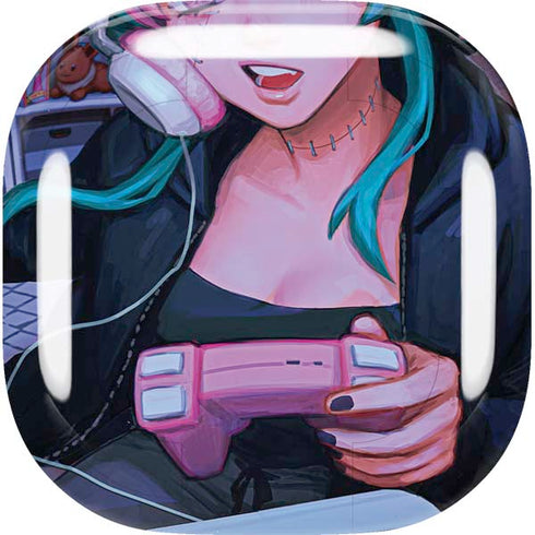 Anime Catgirl Gamer Nerd by Ivy Dolamore Galaxy Buds Live Skin