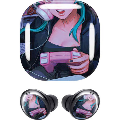 Anime Catgirl Gamer Nerd by Ivy Dolamore Galaxy Buds Pro Skin