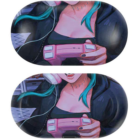 Anime Catgirl Gamer Nerd by Ivy Dolamore Galaxy Buds Skin