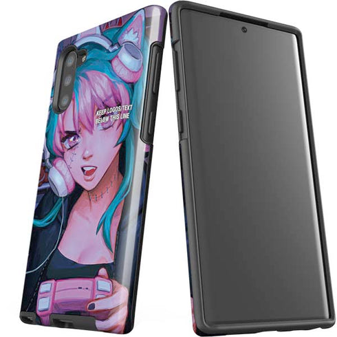 Anime Catgirl Gamer Nerd by Ivy Dolamore Galaxy Note 10 Pro Case