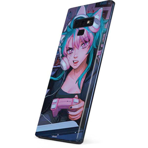 Anime Catgirl Gamer Nerd by Ivy Dolamore Galaxy Note 9 Skin