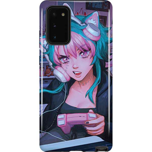 Anime Catgirl Gamer Nerd by Ivy Dolamore Galaxy Note20 5G Pro Case