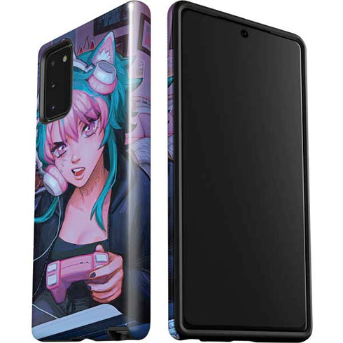 Anime Catgirl Gamer Nerd by Ivy Dolamore Galaxy Note20 5G Pro Case