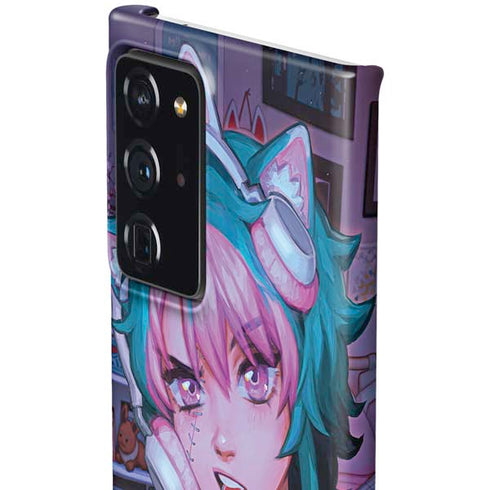 Anime Catgirl Gamer Nerd by Ivy Dolamore Galaxy Note20 Ultra 5G Lite Case