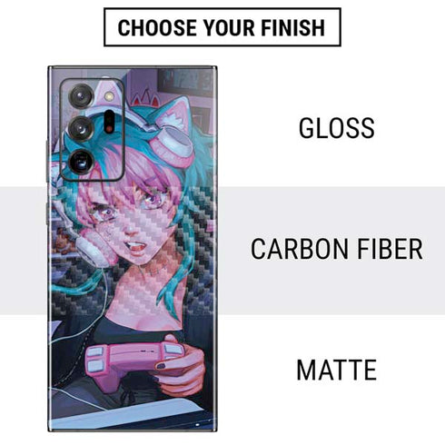 Anime Catgirl Gamer Nerd by Ivy Dolamore Galaxy Note20 Ultra 5G Skin