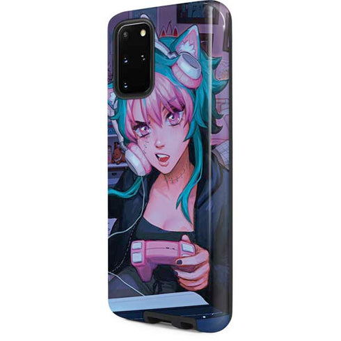 Anime Catgirl Gamer Nerd by Ivy Dolamore Galaxy S20 Plus Pro Case