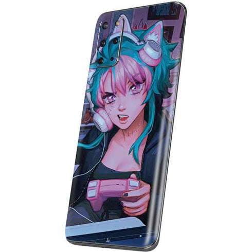 Anime Catgirl Gamer Nerd by Ivy Dolamore Galaxy S20 Plus Skin