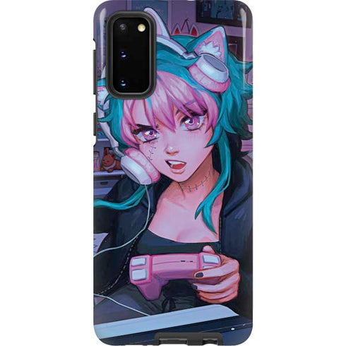 Anime Catgirl Gamer Nerd by Ivy Dolamore Galaxy S20 Pro Case