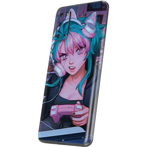 Anime Catgirl Gamer Nerd by Ivy Dolamore Galaxy S20 Skin