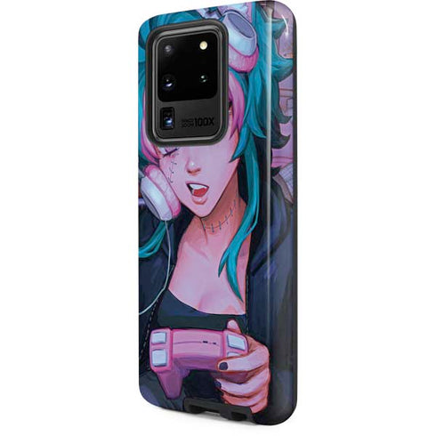 Anime Catgirl Gamer Nerd by Ivy Dolamore Galaxy S20 Ultra 5G Pro Case