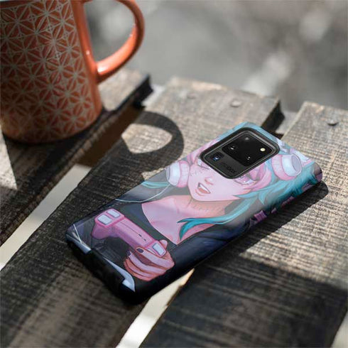 Anime Catgirl Gamer Nerd by Ivy Dolamore Galaxy S20 Ultra 5G Pro Case