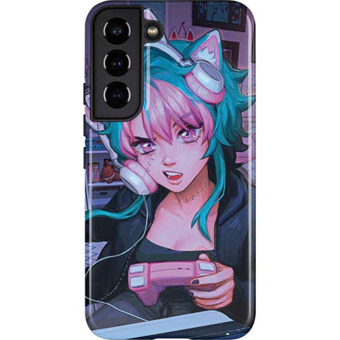 Anime Catgirl Gamer Nerd by Ivy Dolamore Galaxy S22 Pro Case