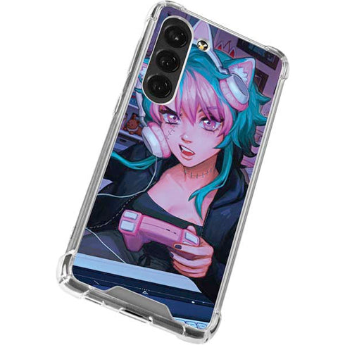 Anime Catgirl Gamer Nerd by Ivy Dolamore Galaxy S23 Clear Case