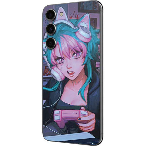 Anime Catgirl Gamer Nerd by Ivy Dolamore Galaxy S23 Plus Skin