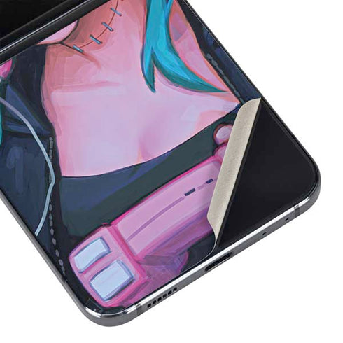 Anime Catgirl Gamer Nerd by Ivy Dolamore Galaxy Z Flip5 5G Skin