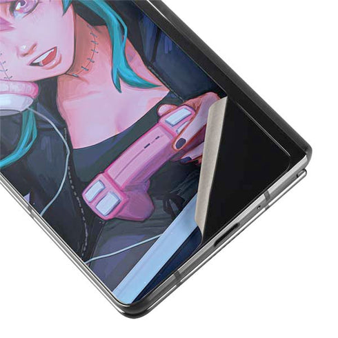 Anime Catgirl Gamer Nerd by Ivy Dolamore Galaxy Z Fold2 5G Skin