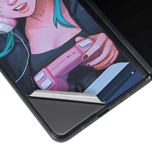 Anime Catgirl Gamer Nerd by Ivy Dolamore Galaxy Z Fold4 5G Skin