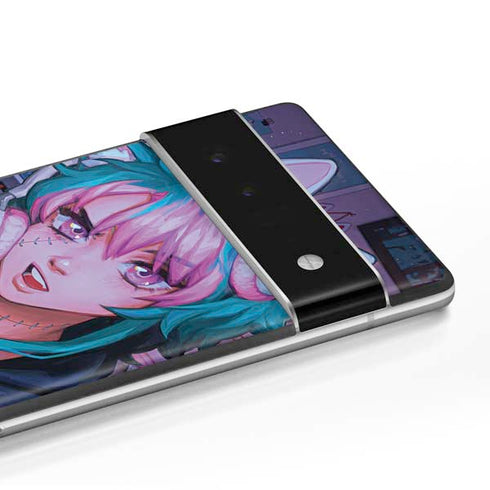 Anime Catgirl Gamer Nerd by Ivy Dolamore Google Pixel 6 Skin
