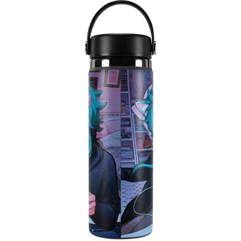 Anime Catgirl Gamer Nerd by Ivy Dolamore Hydro Flask 20oz Wide Mouth Skin