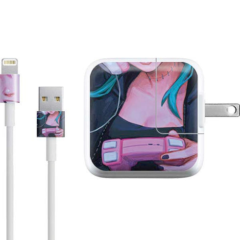 Anime Catgirl Gamer Nerd by Ivy Dolamore iPad Charger (10W USB) Skin