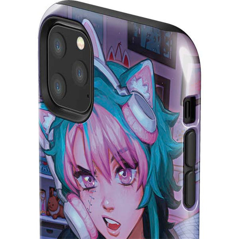 Anime Catgirl Gamer Nerd by Ivy Dolamore iPhone 11 Pro Max Impact Case