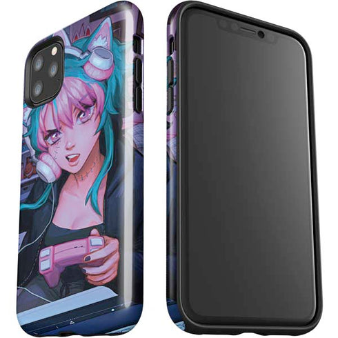 Anime Catgirl Gamer Nerd by Ivy Dolamore iPhone 11 Pro Max Impact Case