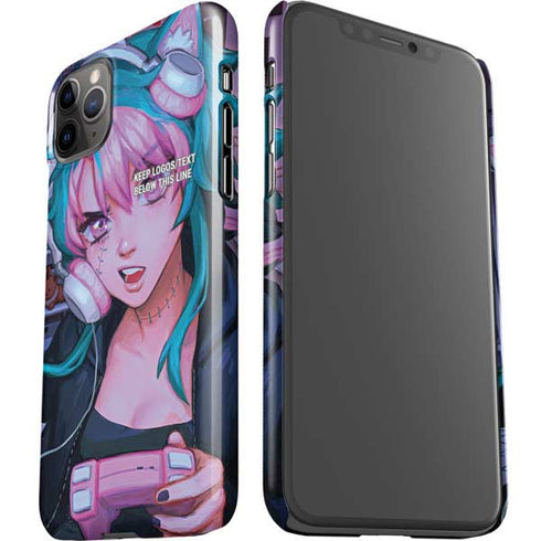 Anime Catgirl Gamer Nerd by Ivy Dolamore iPhone 11 Pro Max Lite Case