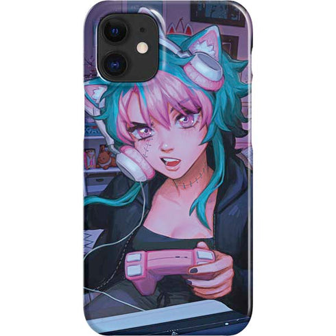 Anime Catgirl Gamer Nerd by Ivy Dolamore iPhone 12 Mini Lite Case