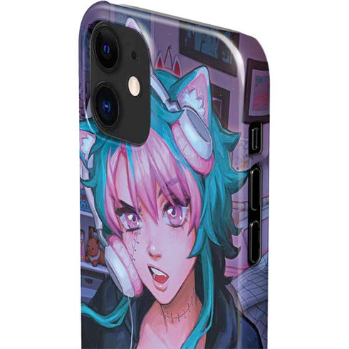 Anime Catgirl Gamer Nerd by Ivy Dolamore iPhone 12 Mini Lite Case