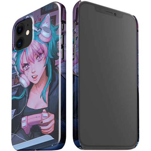 Anime Catgirl Gamer Nerd by Ivy Dolamore iPhone 12 Mini Lite Case