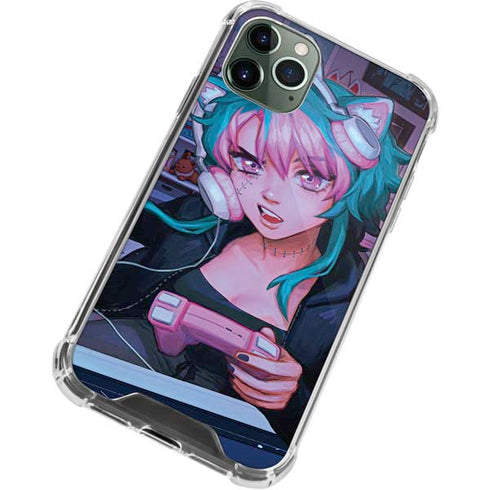 Anime Catgirl Gamer Nerd by Ivy Dolamore iPhone 12 Pro Max Clear Case