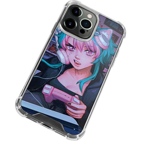 Anime Catgirl Gamer Nerd by Ivy Dolamore iPhone 13 Pro Max Clear Case