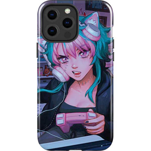 Anime Catgirl Gamer Nerd by Ivy Dolamore iPhone 13 Pro Max Impact Case
