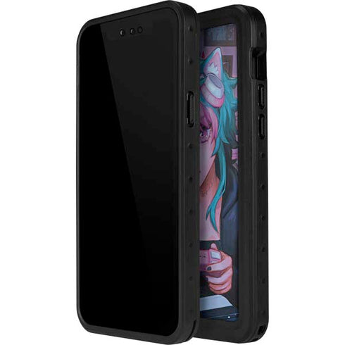 Anime Catgirl Gamer Nerd by Ivy Dolamore iPhone 14 Pro Max Waterproof Case
