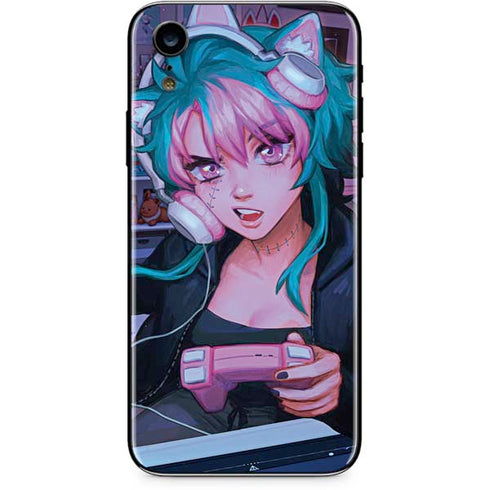 Anime Catgirl Gamer Nerd by Ivy Dolamore iPhone XR Skin